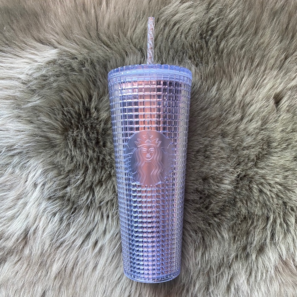 2020 Starbucks Holiday 24 Oz Silver Tumbler Gem